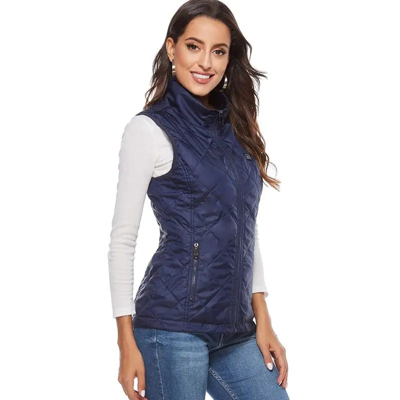 ThermaBelle Damen Heizweste | USB-Beheizte Weste mit Infrarot-Technologie | Wärmeregulierend & Unkompliziert | Ideal für Herbst & Winter