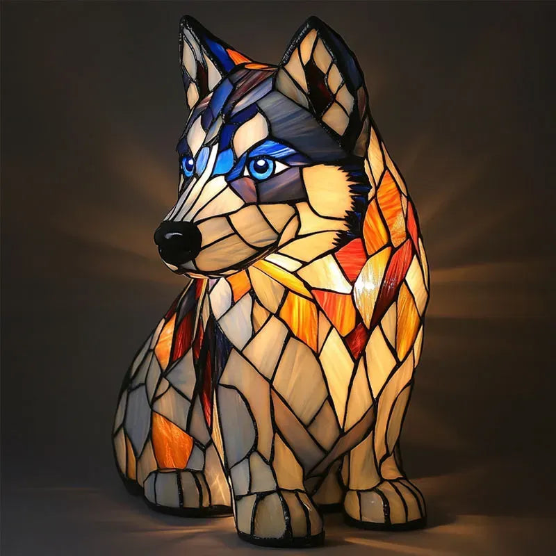 Licht Hund - handgefertigte Lampe, die Herzen zum Strahlen bringt