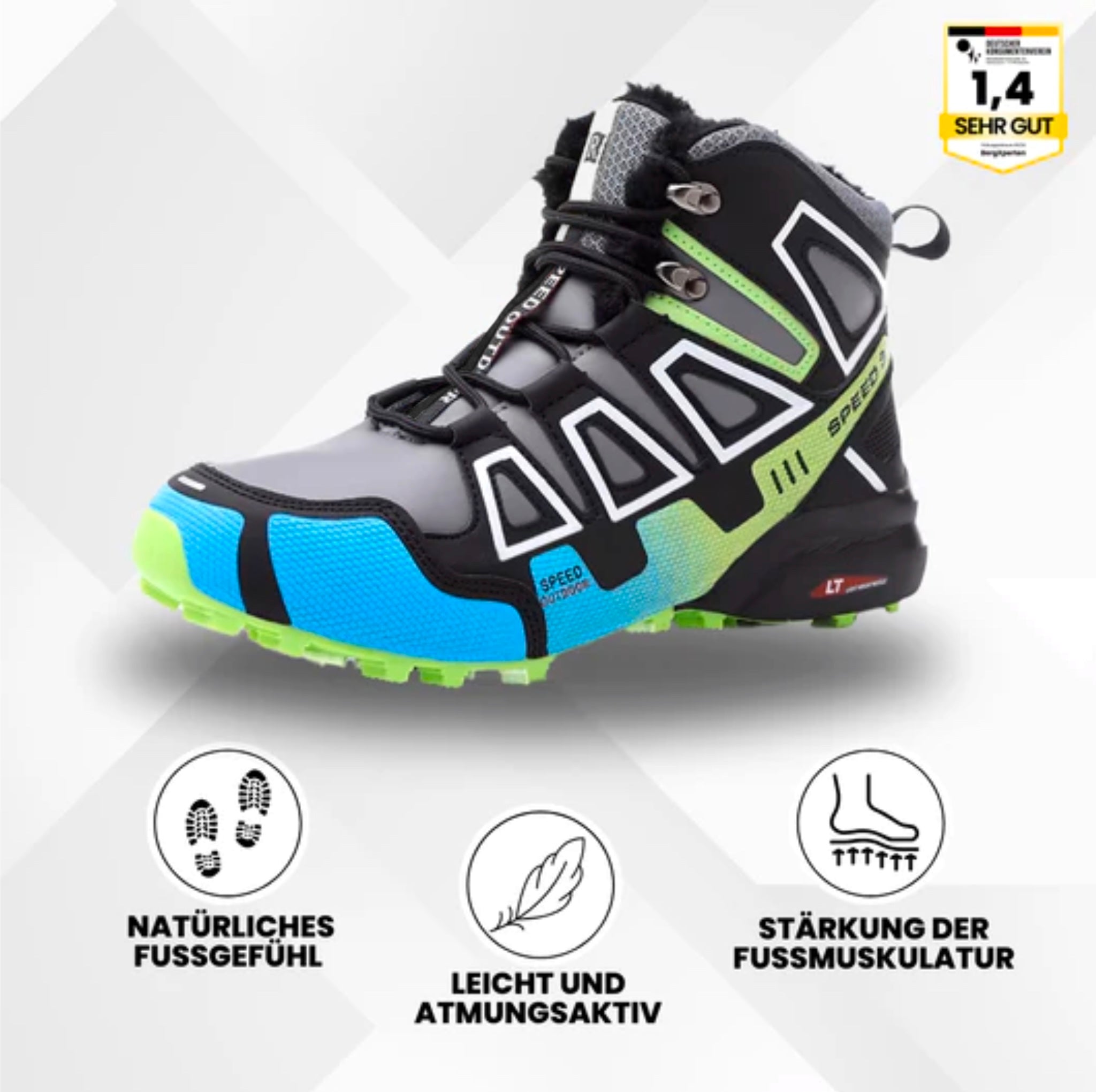OrthoTrekking Pro Hallux – Ergonomische Hallux Valgus Wander- und Trekking Schuhe
