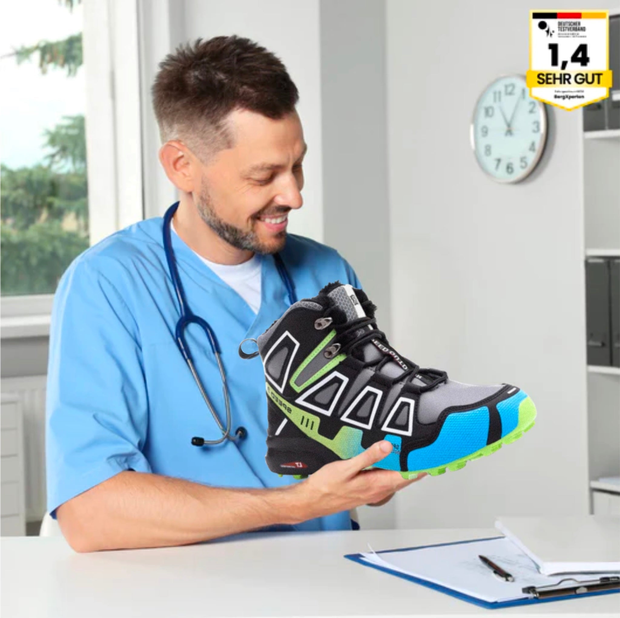 OrthoTrekking Pro Hallux – Ergonomische Hallux Valgus Wander- und Trekking Schuhe