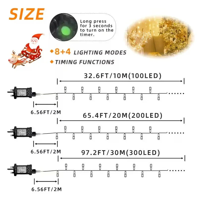 Lichterkette für drinnen - LED-Dekoration - Weihnachtslichter