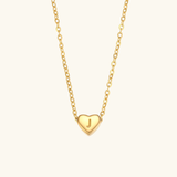 Juliette - Heart Initial Gold Necklace — crafted for everyday quality. Juliette - Heart Initial Gold Necklace — crafted for everyday quality.