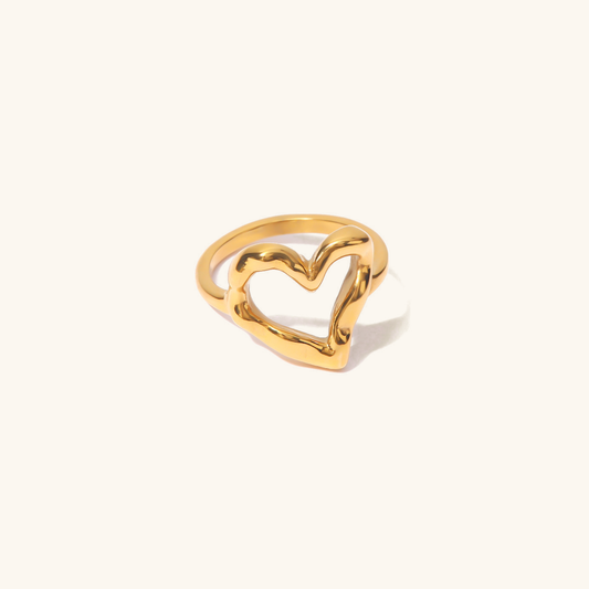 Nalini - Hollow Heart Ring — bringing modern charm to your space.