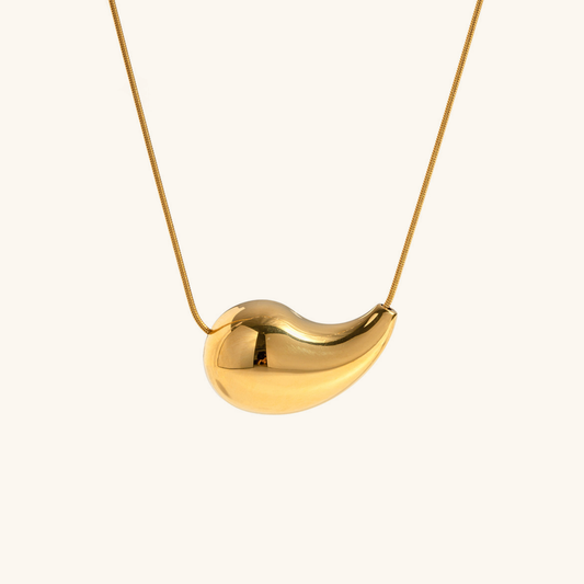 Malia - Sleek Bean Necklace — bringing modern charm to your space.