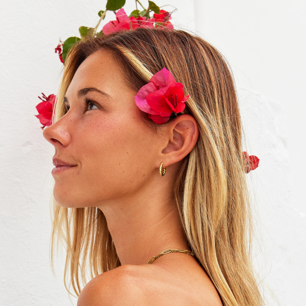 Madeline - Gold Twist Earrings — designed to inspire your lifestyle. Madeline - Gold Twist Earrings — designed to inspire your lifestyle.