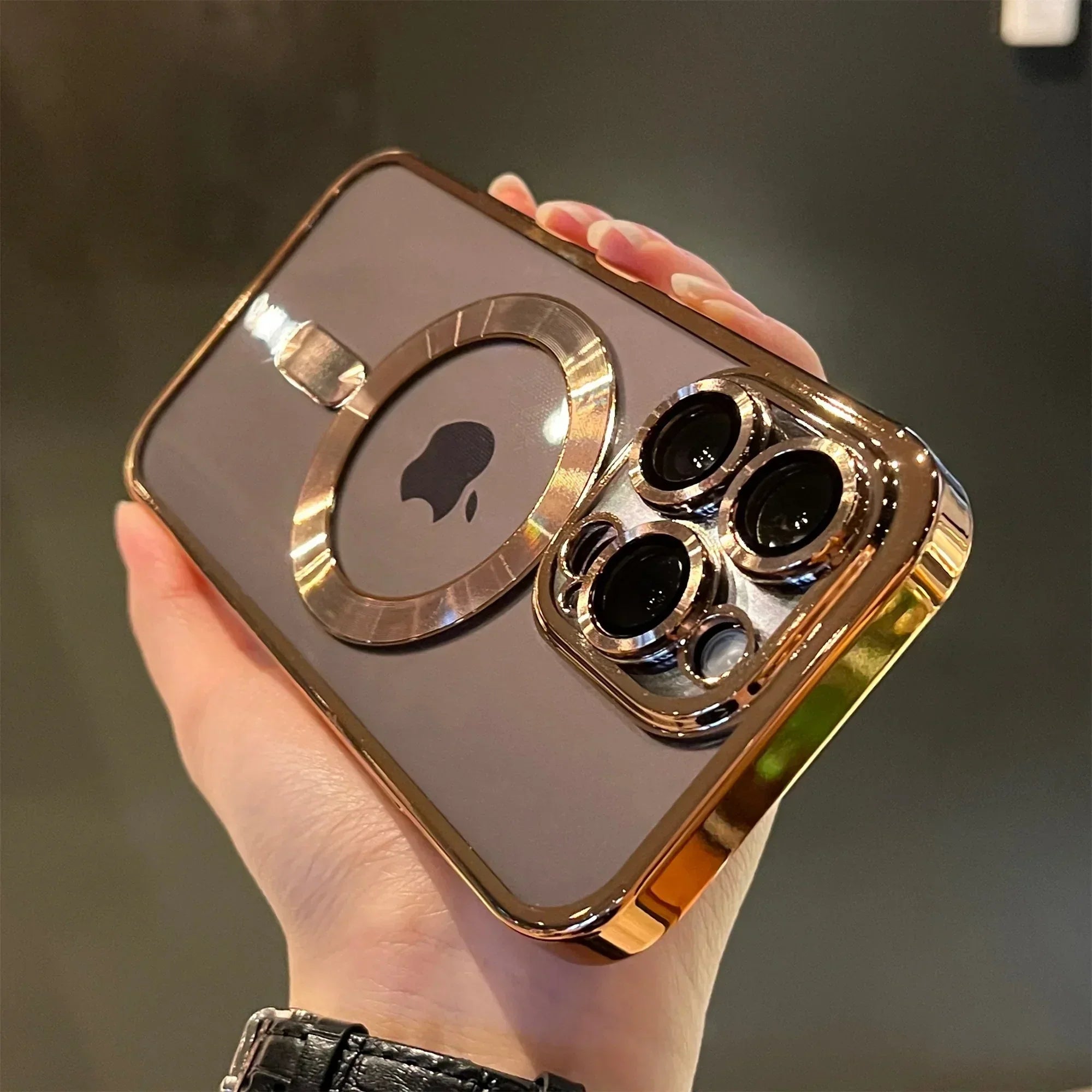 Plating Clear Soft Magnetic Case für iPhone