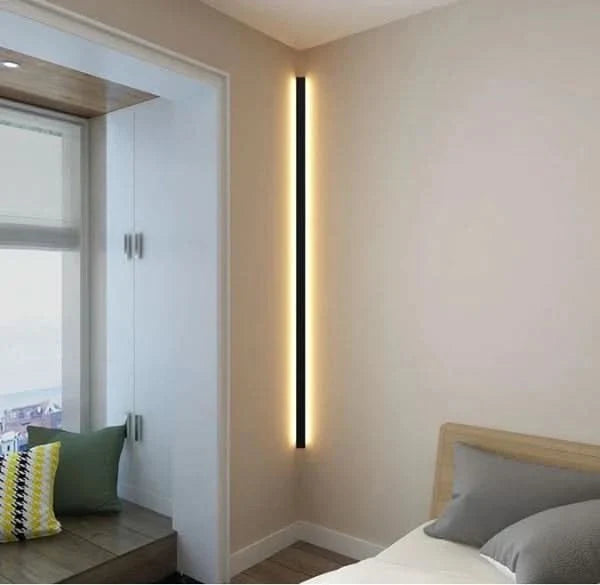 Applique murale LED minimaliste et moderne - Design linéaire élégant pour la maison