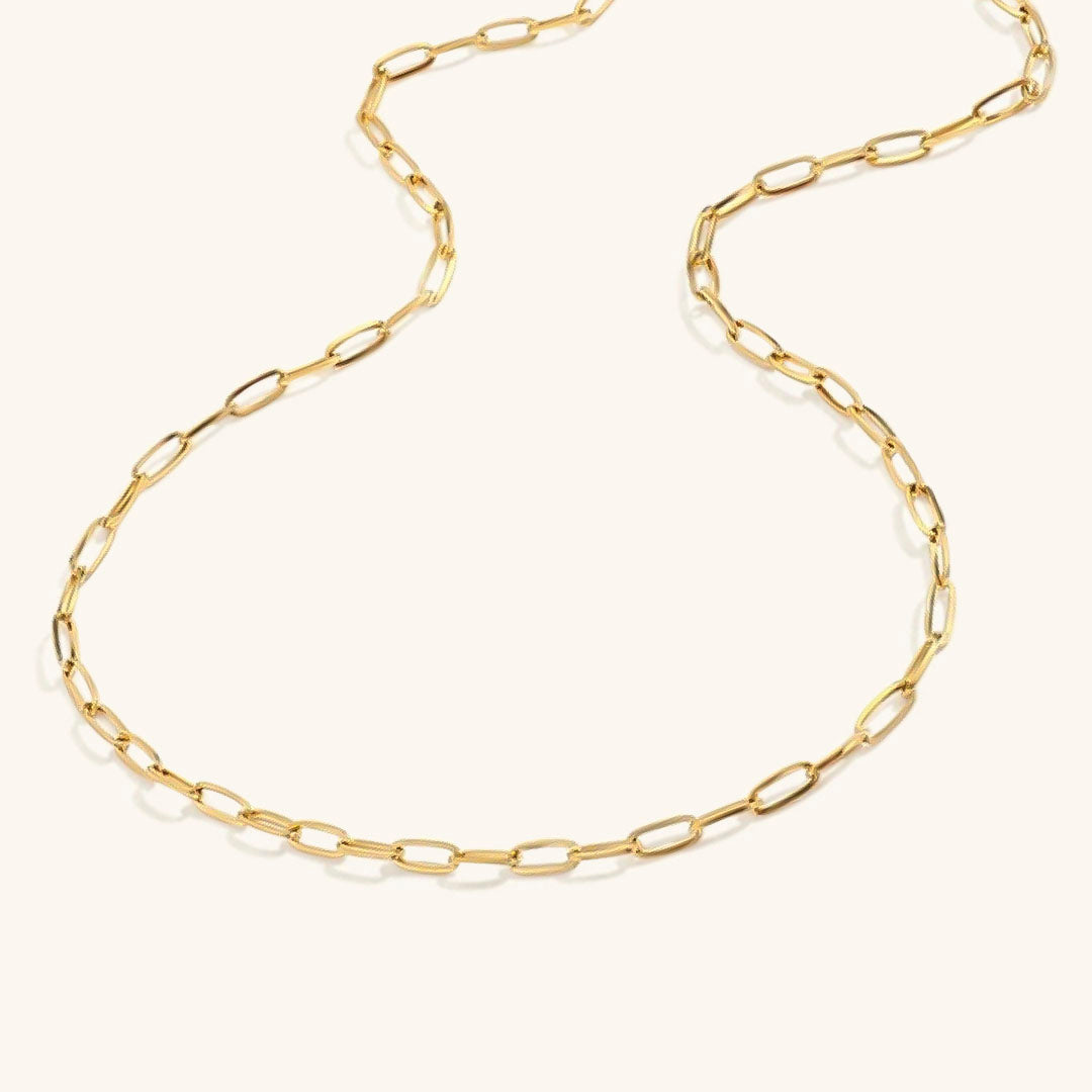 Leonie - Classic Paperclip Chain Necklace — made with care and attention to detail. Leonie - Classic Paperclip Chain Necklace — made with care and attention to detail.