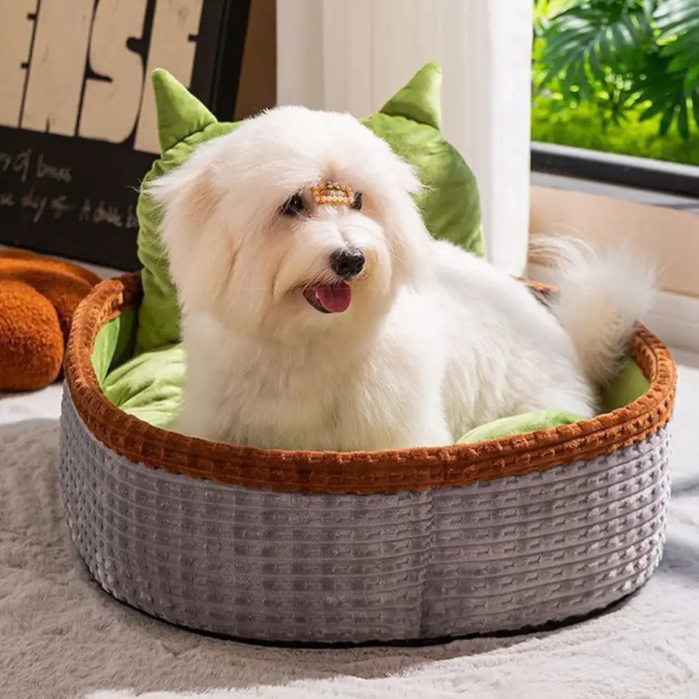 Lit orthopédique pour chien avec soutien de la nuque pour un sommeil profond et confortable