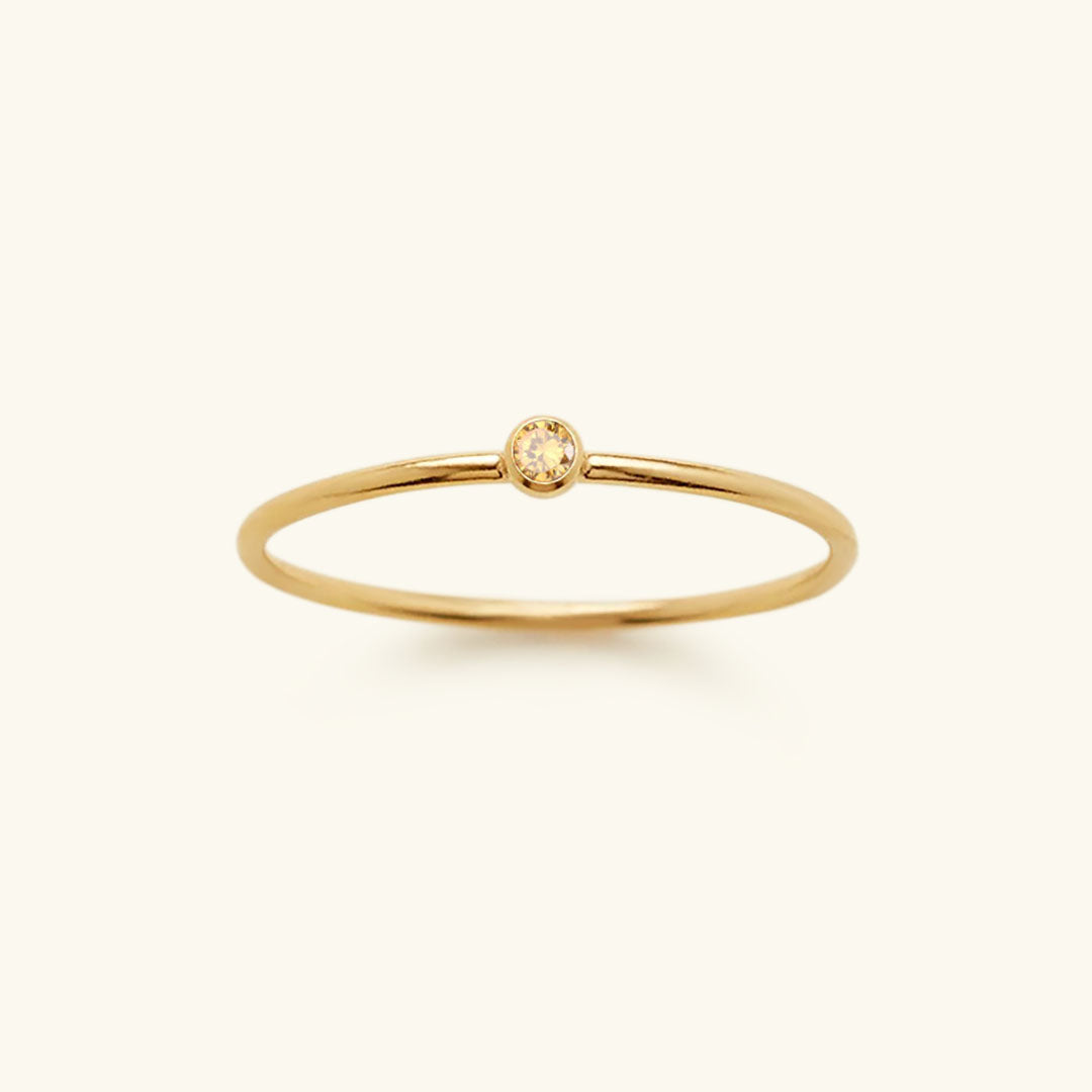 Briony - Birthstone Stacker Ring — made with care and attention to detail. Briony - Birthstone Stacker Ring — made with care and attention to detail.