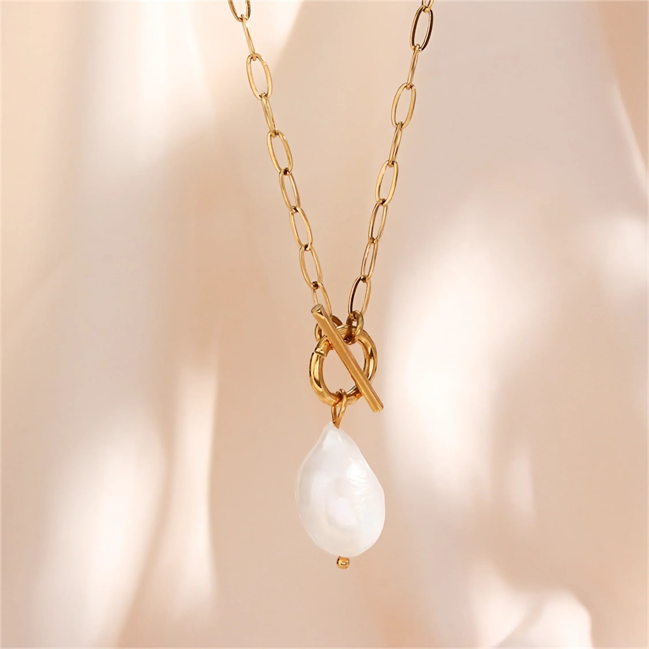 Gigi - Freshwater Pearl Necklace — made with care and attention to detail. Gigi - Freshwater Pearl Necklace — made with care and attention to detail.