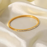 Orla - Gold Diamond Bangle — crafted for everyday quality. Orla - Gold Diamond Bangle — crafted for everyday quality.