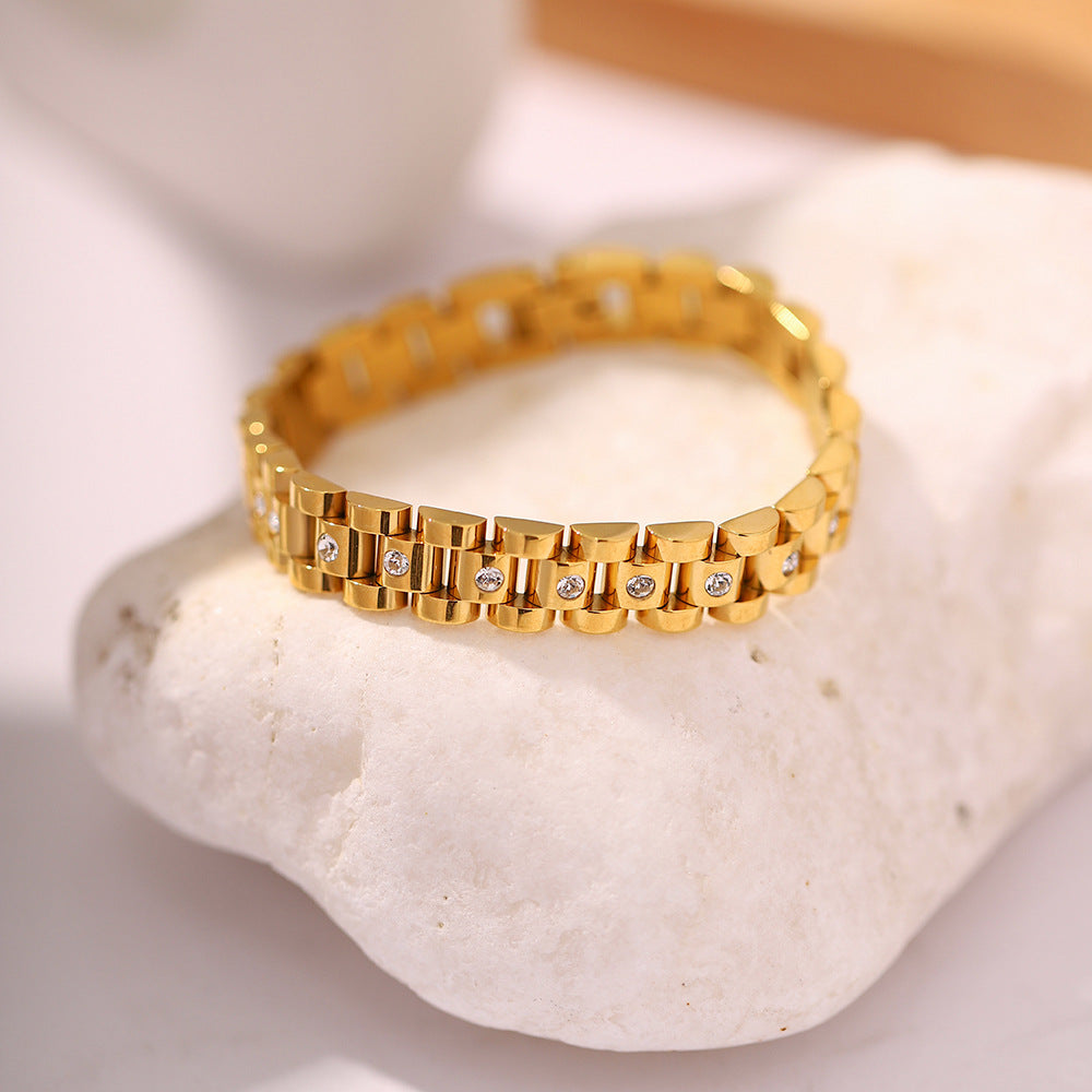 Kate - Watchband Bracelet — made with care and attention to detail. Kate - Watchband Bracelet — made with care and attention to detail.
