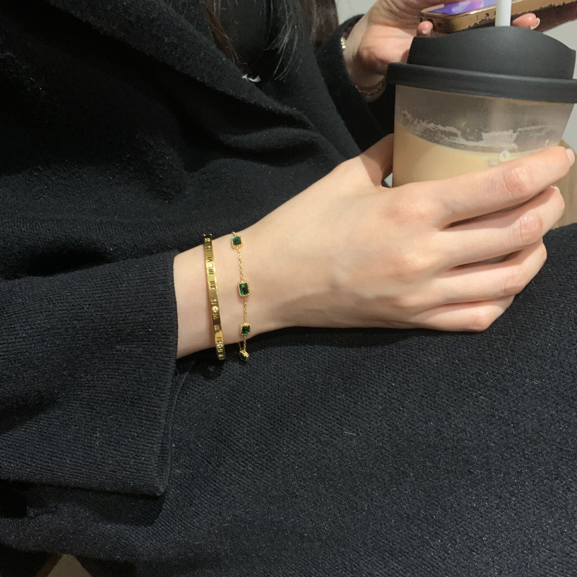 Erin - Stone Chain Bracelet — bringing modern charm to your space. Erin - Stone Chain Bracelet — bringing modern charm to your space.