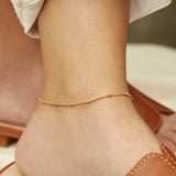 Wren - Gold Anklet — made with care and attention to detail. Wren - Gold Anklet — made with care and attention to detail.
