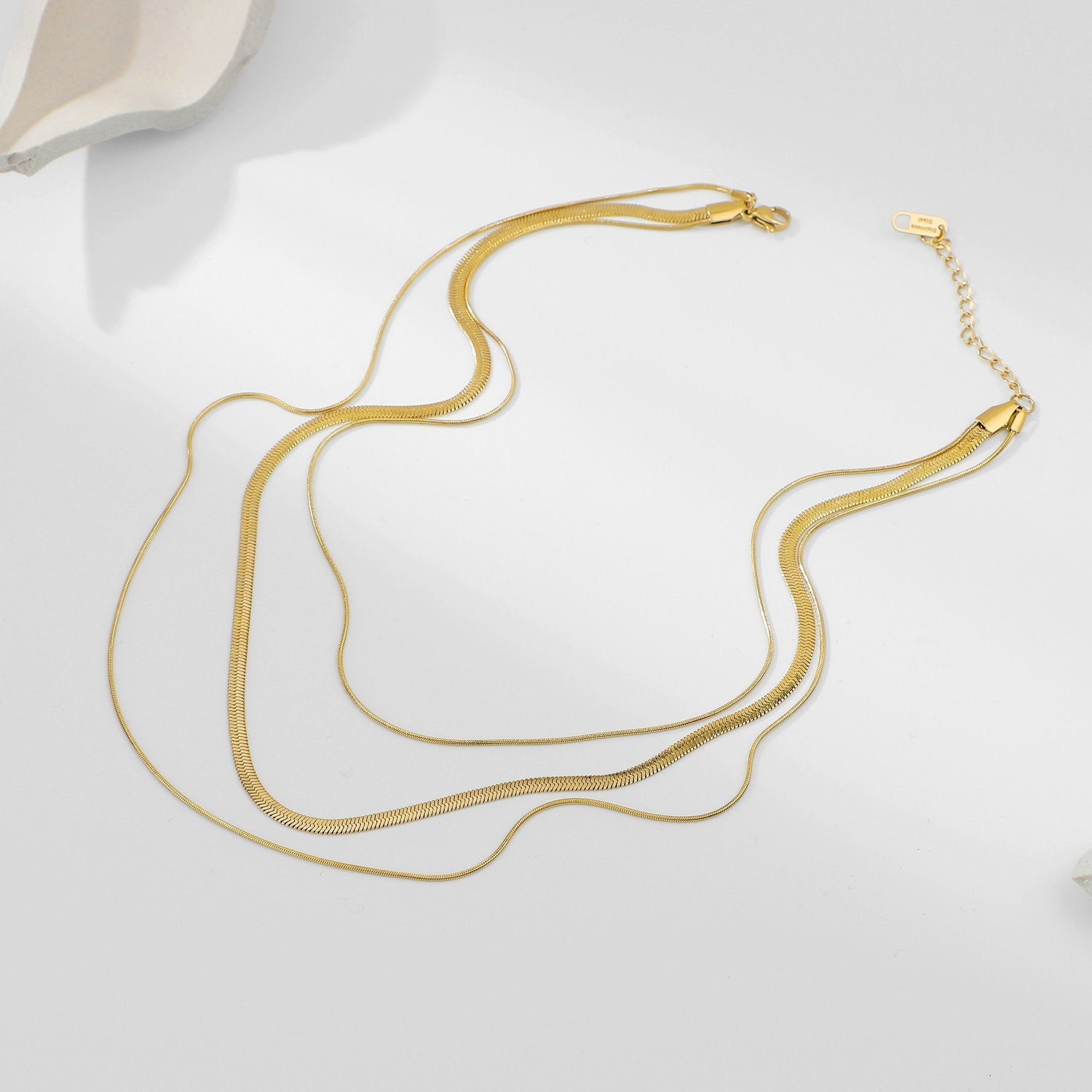 Zafina - Gold Chain Necklace — made with care and attention to detail. Zafina - Gold Chain Necklace — made with care and attention to detail.