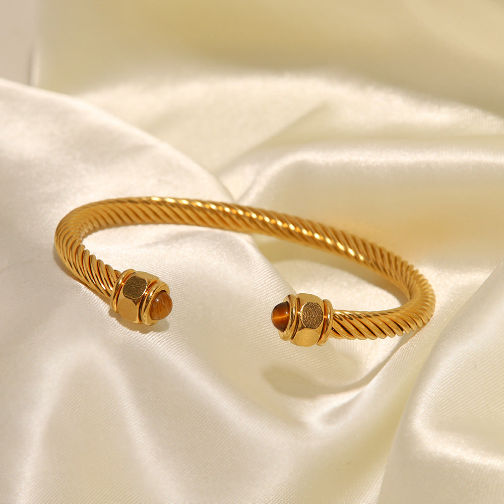 Polly - Gold Rope Bracelet — bringing modern charm to your space. Polly - Gold Rope Bracelet — bringing modern charm to your space.