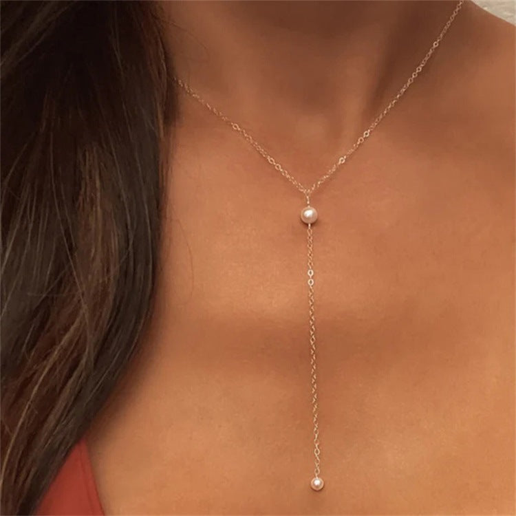 Beatrice - Pearl Tassel Necklace — designed to inspire your lifestyle. Beatrice - Pearl Tassel Necklace — designed to inspire your lifestyle.