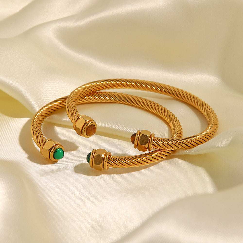 Polly - Gold Rope Bracelet — bringing modern charm to your space. Polly - Gold Rope Bracelet — bringing modern charm to your space.