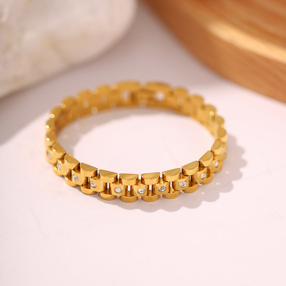 Kate - Watchband Bracelet — made with care and attention to detail. Kate - Watchband Bracelet — made with care and attention to detail.