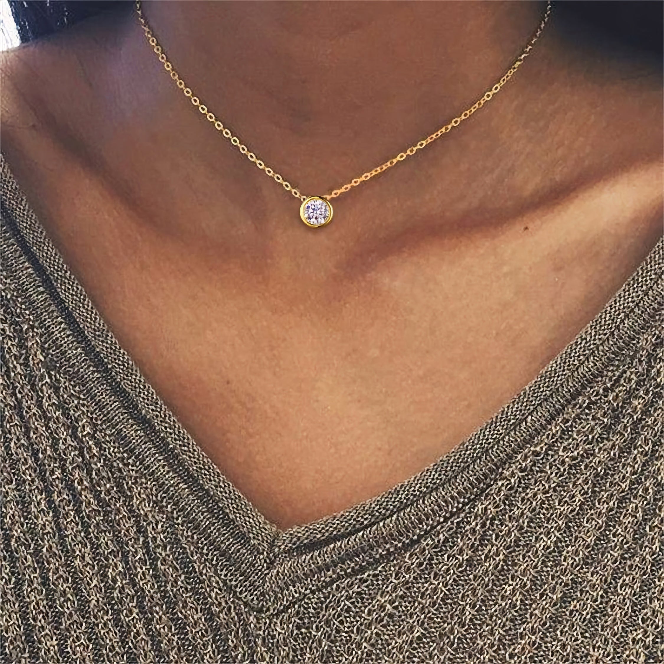 Giselle - Birthstone Necklace — perfect for those who value comfort and design. Giselle - Birthstone Necklace — perfect for those who value comfort and design.