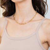 Keira - Gold Paperclip Chain Necklace — perfect for those who value comfort and design. Keira - Gold Paperclip Chain Necklace — perfect for those who value comfort and design.