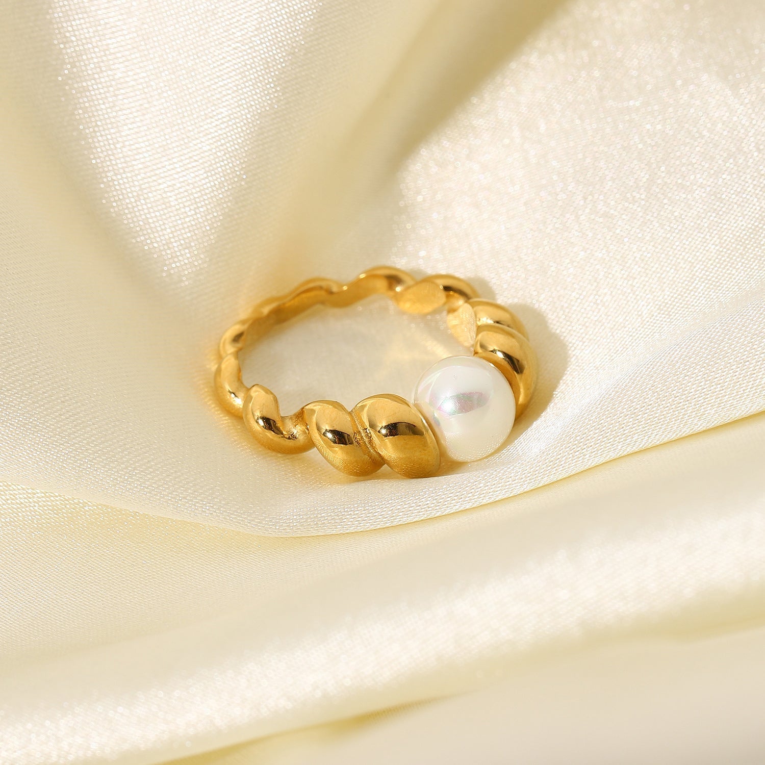 Beatrice - Freshwater Pearl Ring — made with care and attention to detail. Beatrice - Freshwater Pearl Ring — made with care and attention to detail.