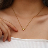 Juliette - Heart Initial Gold Necklace — crafted for everyday quality. Juliette - Heart Initial Gold Necklace — crafted for everyday quality.