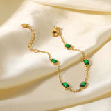 Erin - Stone Chain Bracelet — bringing modern charm to your space. Erin - Stone Chain Bracelet — bringing modern charm to your space.