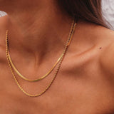 Sienna - Layered Gold Chain Necklace — crafted for everyday quality. Sienna - Layered Gold Chain Necklace — crafted for everyday quality.