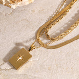 Clara - Layered Gold Necklace — made with care and attention to detail. Clara - Layered Gold Necklace — made with care and attention to detail.
