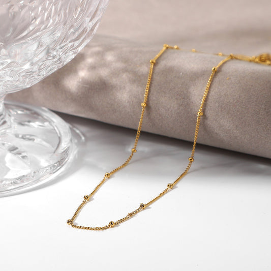 Ella - Gold Bead Chain Necklace — perfect for those who value comfort and design.