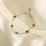 Erin - Stone Chain Bracelet — bringing modern charm to your space. Erin - Stone Chain Bracelet — bringing modern charm to your space.