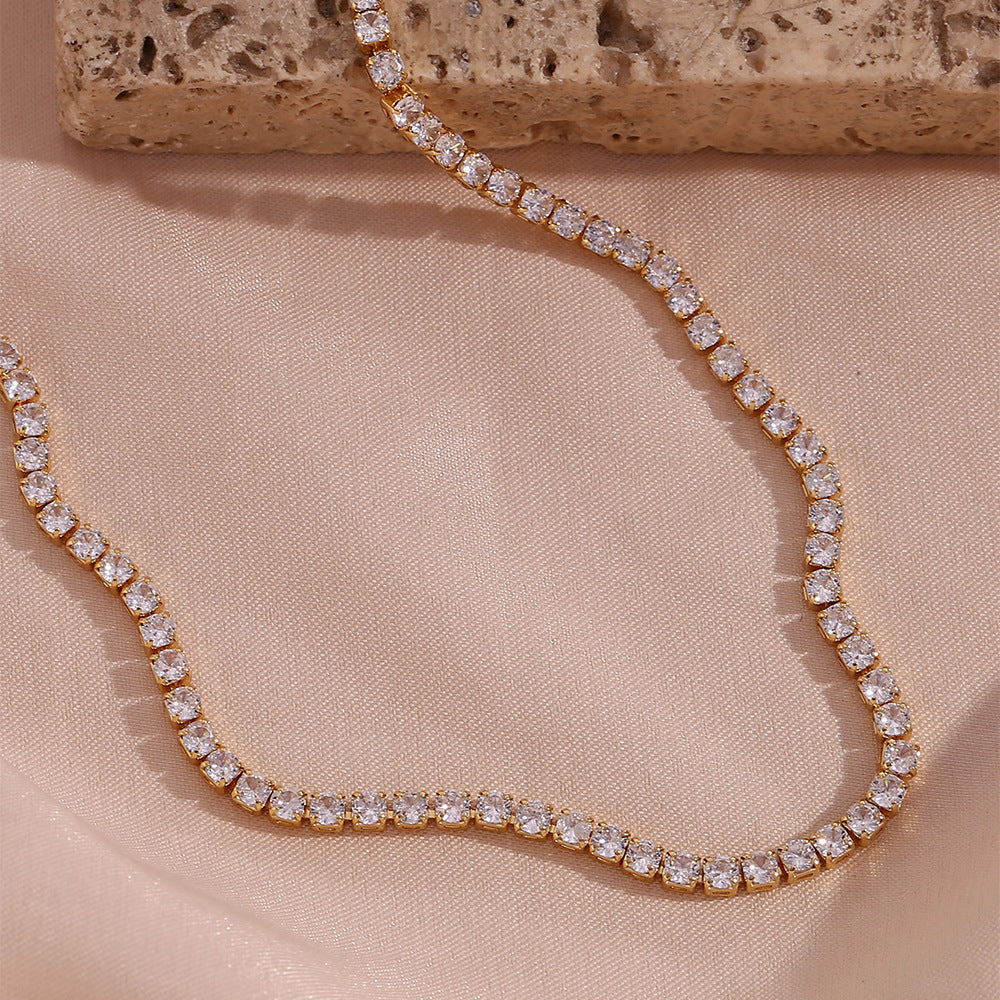 Edith - Diamond Tennis Necklace — crafted for everyday quality. Edith - Diamond Tennis Necklace — crafted for everyday quality.