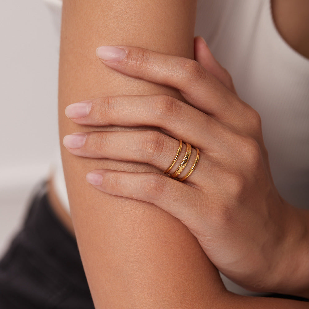 Esme - Layered Gold Ring — made with care and attention to detail. Esme - Layered Gold Ring — made with care and attention to detail.