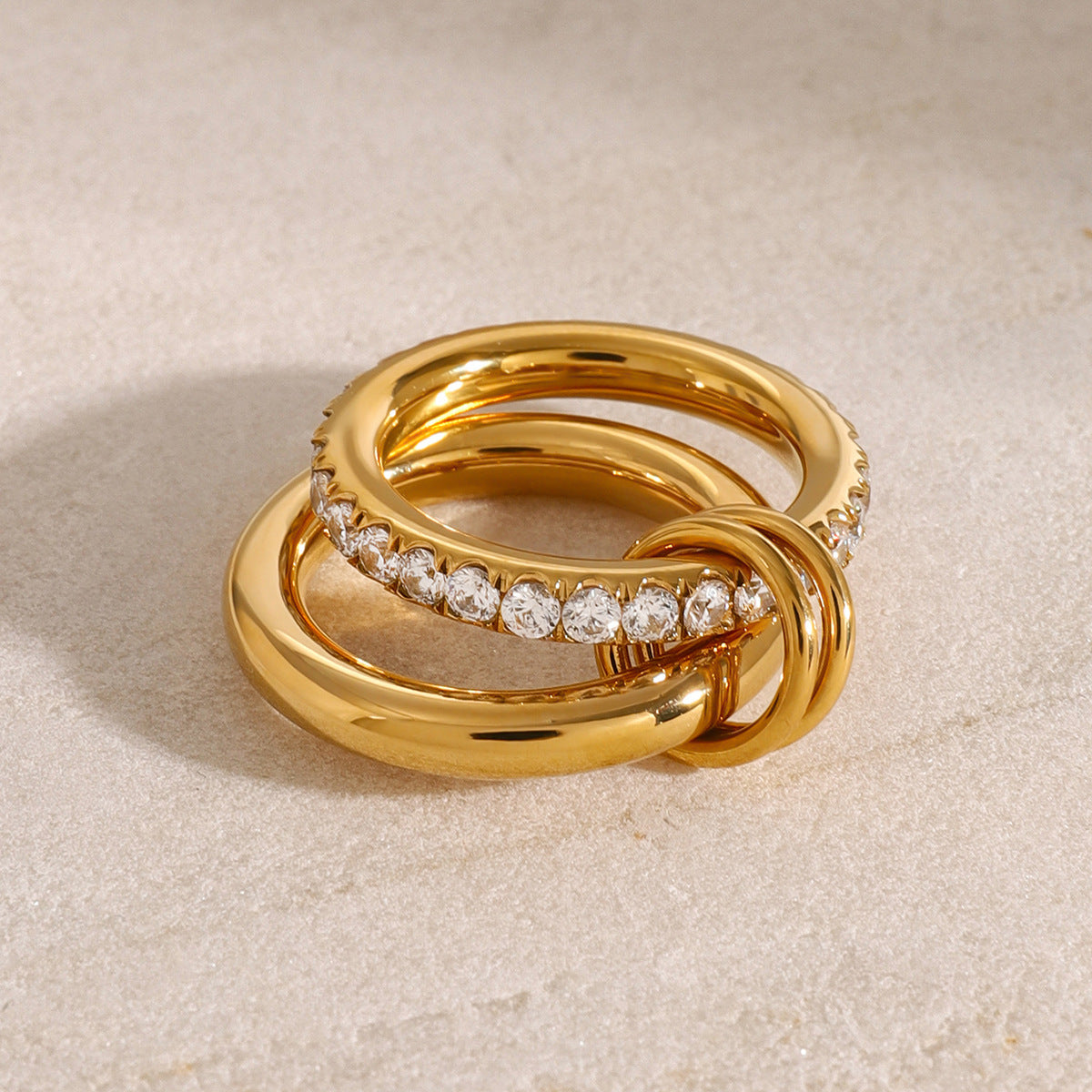 Celest - Stacked Diamond Ring — bringing modern charm to your space. Celest - Stacked Diamond Ring — bringing modern charm to your space.