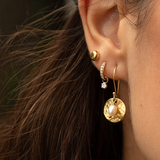 Olivia - Diamond Hoop Earrings — made with care and attention to detail. Olivia - Diamond Hoop Earrings — made with care and attention to detail.