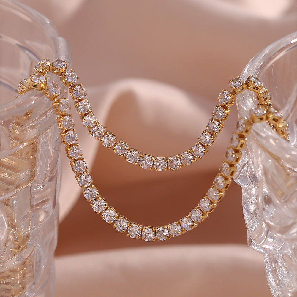 Edith - Diamond Tennis Necklace — crafted for everyday quality. Edith - Diamond Tennis Necklace — crafted for everyday quality.