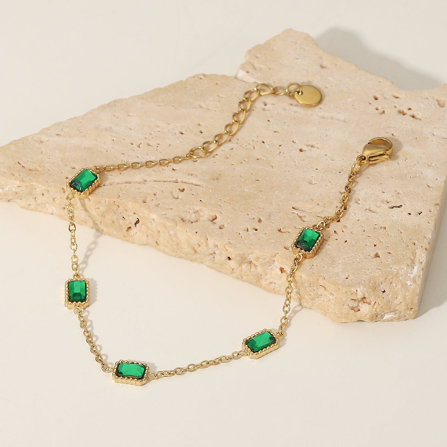 Erin - Stone Chain Bracelet — bringing modern charm to your space. Erin - Stone Chain Bracelet — bringing modern charm to your space.