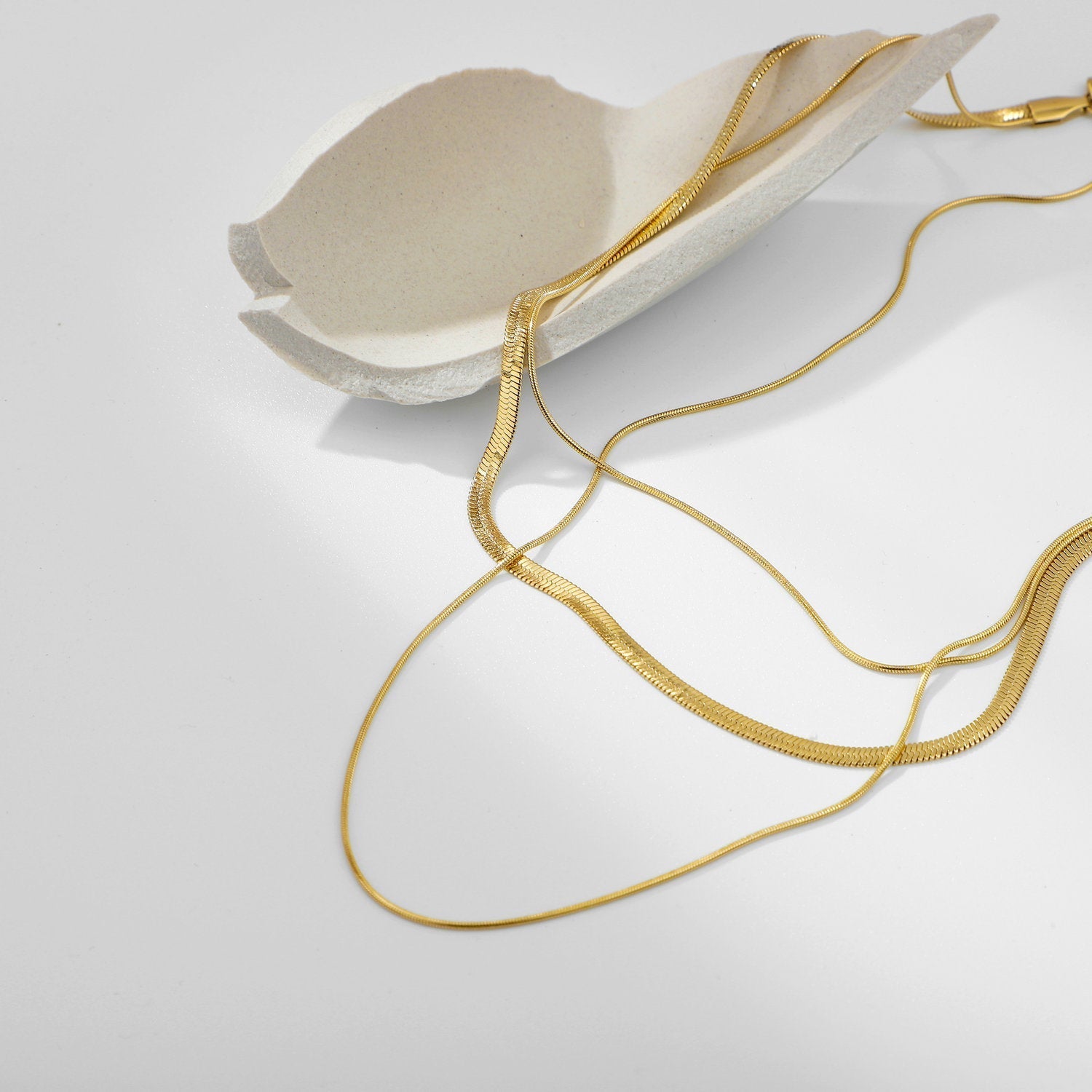 Zafina - Gold Chain Necklace — made with care and attention to detail. Zafina - Gold Chain Necklace — made with care and attention to detail.