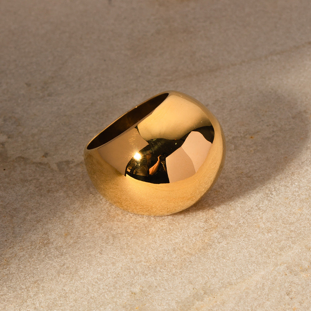 Aubrey - Glossy Dome Ring — crafted for everyday quality. Aubrey - Glossy Dome Ring — crafted for everyday quality.