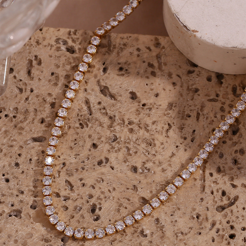 Edith - Diamond Tennis Necklace — crafted for everyday quality. Edith - Diamond Tennis Necklace — crafted for everyday quality.