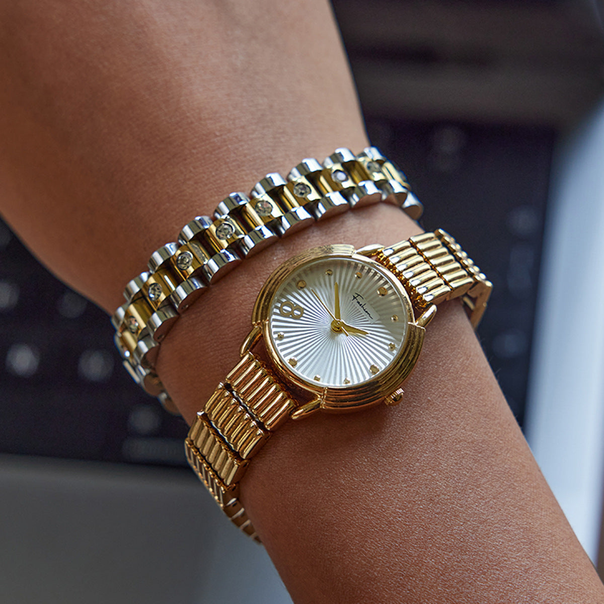 Kate - Watchband Bracelet — made with care and attention to detail. Kate - Watchband Bracelet — made with care and attention to detail.