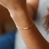 Rosemary - Bar Link Chain Bracelet — perfect for those who value comfort and design. Rosemary - Bar Link Chain Bracelet — perfect for those who value comfort and design.