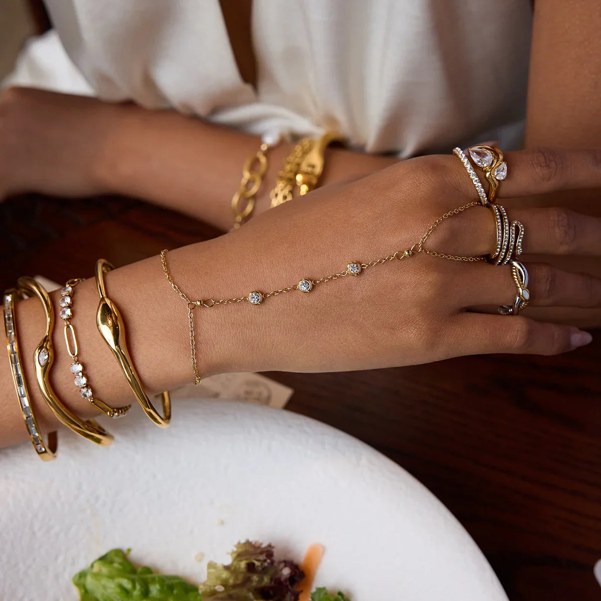 Orla - Gold Diamond Bangle — crafted for everyday quality. Orla - Gold Diamond Bangle — crafted for everyday quality.