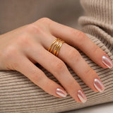 Yvette - Twisted Gold Ring — bringing modern charm to your space. Yvette - Twisted Gold Ring — bringing modern charm to your space.