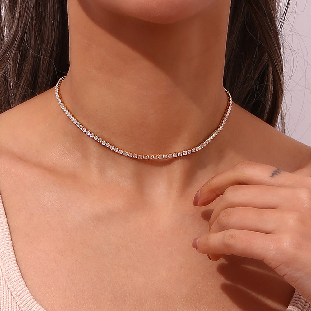 Edith - Diamond Tennis Necklace — crafted for everyday quality. Edith - Diamond Tennis Necklace — crafted for everyday quality.