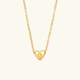 Juliette - Heart Initial Gold Necklace — crafted for everyday quality. Juliette - Heart Initial Gold Necklace — crafted for everyday quality.
