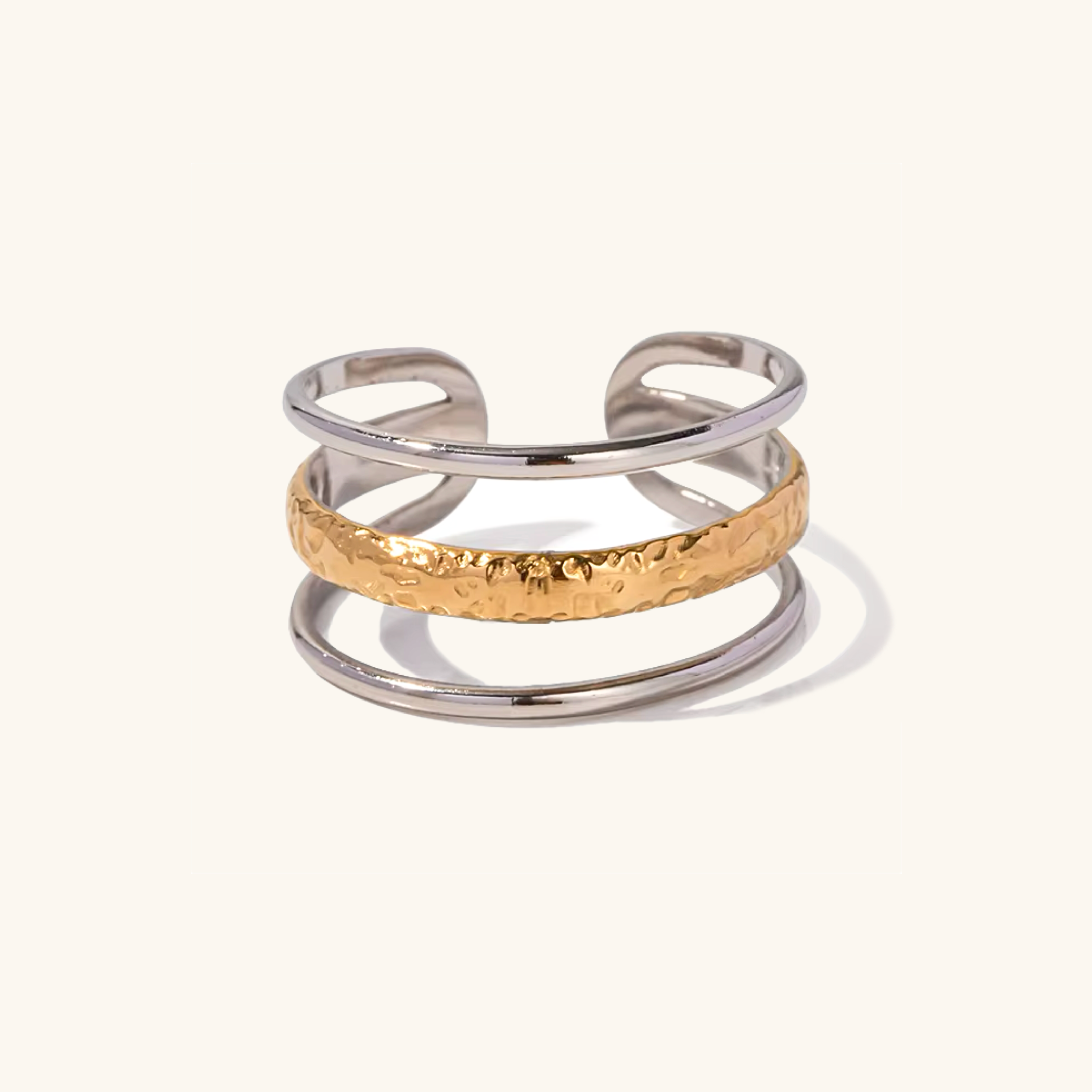 Esme - Layered Gold Ring — made with care and attention to detail. Esme - Layered Gold Ring — made with care and attention to detail.
