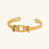 Naomi - Gold Knot Bangle — perfect for those who value comfort and design. Naomi - Gold Knot Bangle — perfect for those who value comfort and design.